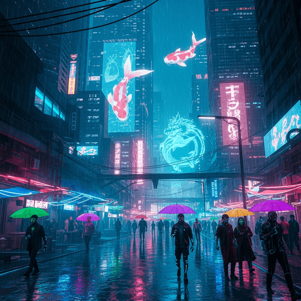 Imagen 4 Ultra - Cyberpunk cityscape