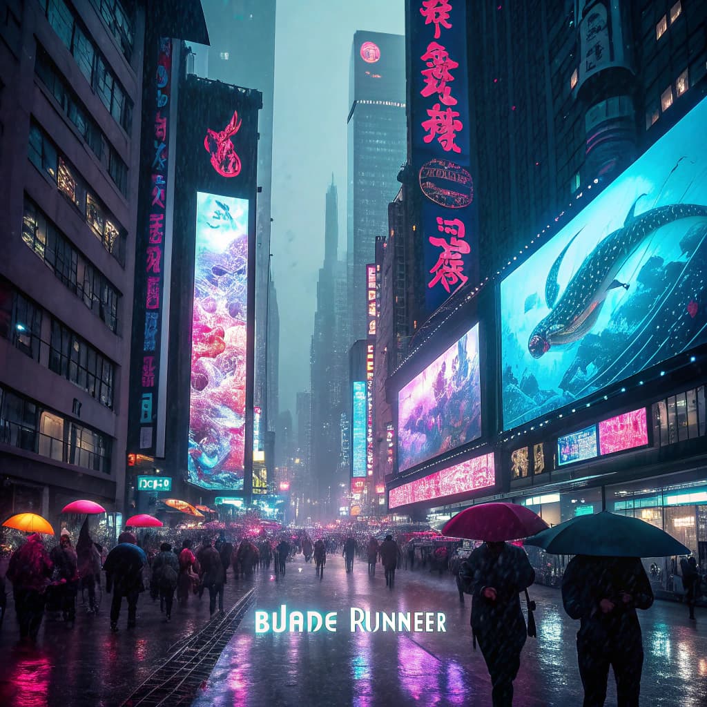 Recraft v3 - Cyberpunk cityscape